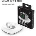 Ahastyle ABS Plastic Foldable Stand For Apple Watch Charger, Compatible with all Apple Watch - Black