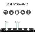 Ahastyle Aluminum Silicone Multipurpose Cable  Clips/Organizers - Black