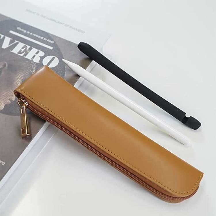 Ahastyle PU Leather Storage Bag foe Apple Pencil 1&2 - Brown