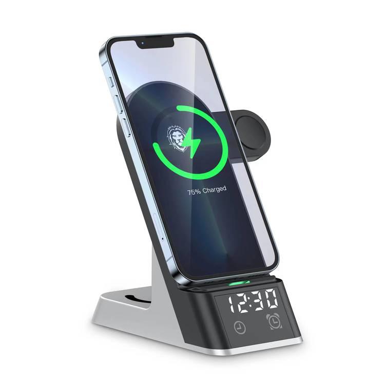 Green Lion GN6IN1WFCBK 6 in 1 Wireless Charger 15W, Material: ABS + PC, Universal - Black