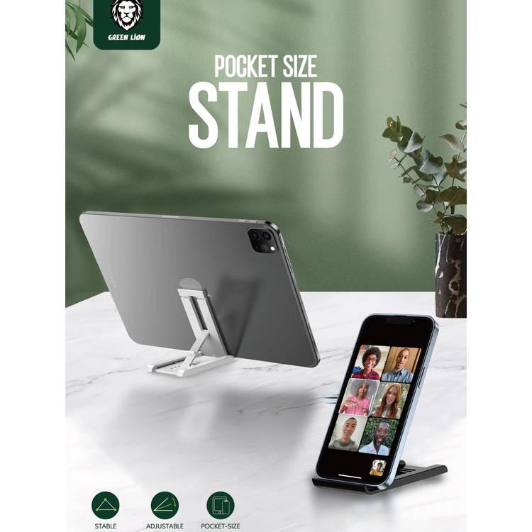 Green Lion Pocket Size Stand  - White