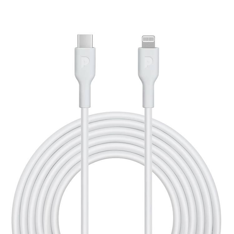 Powerology Type-C To Lightning Cable PD 20W, Fast Data Sync And Charge, Universal Compatibility, 2m/6.5ft