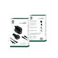 Green Lion 4 in 1 Combo Car Charger & Wall  Charger  with  Multi-Port Fast Charging - Black