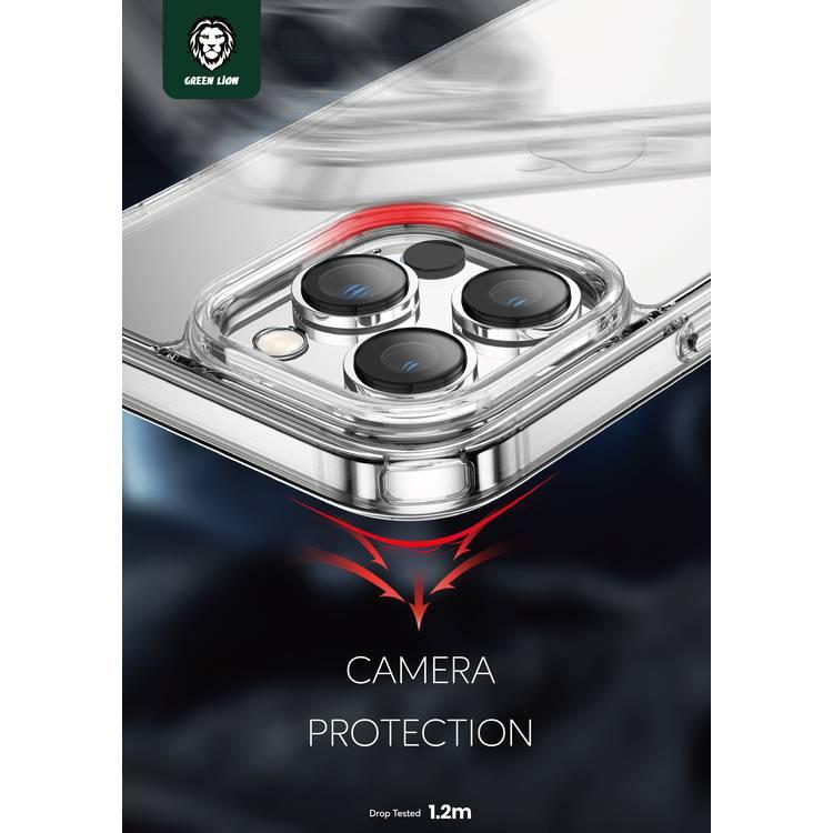 Green 360A° Anti-Shock Creative Magnetic Case iPhone 14 Pro Max, Anti-Scratch, Easy Access to All Ports, Drop Protection - Clear