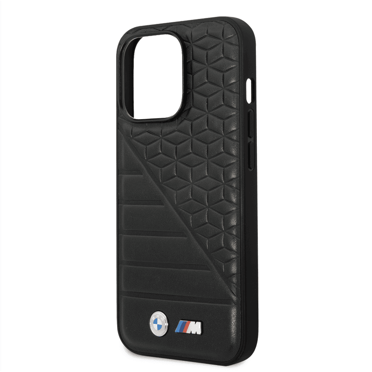 iPhone 14 Pro - PU Leather Black M Collection Pu Carbon Case With Bott – CG  Mobile