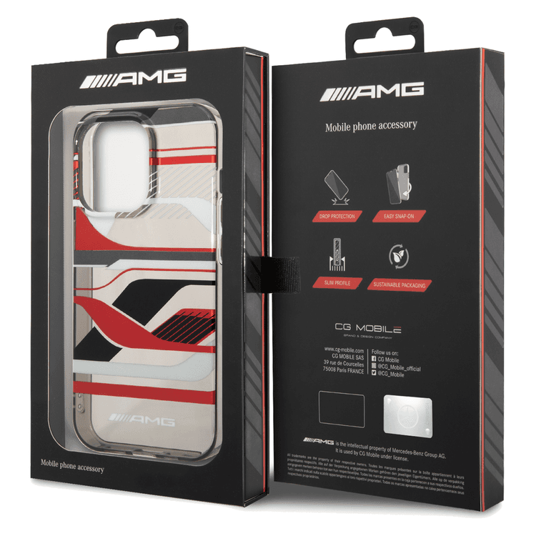 AMG Transparent PC/TPU Case with  Expressive Graphic Design