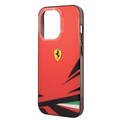 Ferrari PC/TPU Case with Double Layer Print iPhone 14 Pro Compatibility - Red