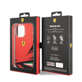 Ferrari PC/TPU Case with Double Layer Print iPhone 14 Pro Compatibility - Red