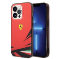 Ferrari PC/TPU Case with Double Layer Print iPhone 14 Pro Compatibility - Red