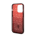 Ferrari Gradient PC/TPU Case with Allover Scuderia & Dyed Bumper iPhone 14 Compatibility - Red