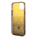 Ferrari Gradient PC/TPU Case with Allover Scuderia & Dyed Bumper iPhone 14 Compatibility - Yellow