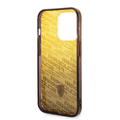 Ferrari Gradient PC/TPU Case with Allover Scuderia & Dyed Bumper iPhone 14 Pro Max Compatibility - Yellow