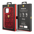 Ferrari Liquid Silicone Case All Over Printed Scuderia iPhone 14 Pro Compatibility - Red