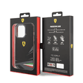 Ferrari PC/TPU Case with Double Layer Print iPhone 14 Pro Compatibility - Black