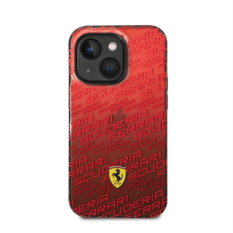 iPhone 14 Pro Max - PC/TPU Red Gradient Case Allover Scuderia And