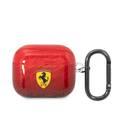 CG MOBILE Ferrari Case With Scuderia Ferrari Pattern Design compatible with Airpods 3 - Red