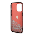 Ferrari PC/TPU IML Case with Bottom Scuderia Allover Print iPhone 14 Pro Max Compatibility - Red