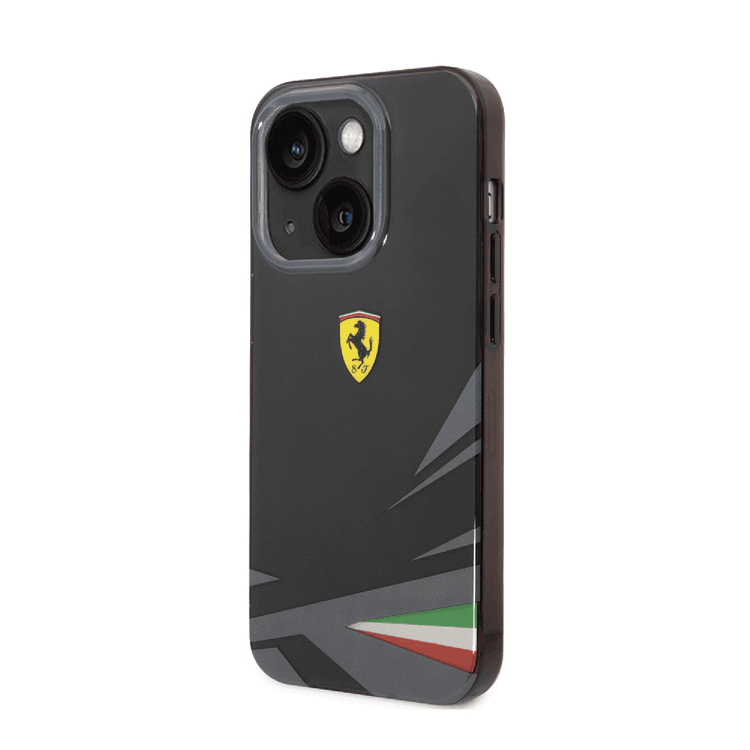 Ferrari PC/TPU Case with Double Layer Print iPhone 14 Compatibility - Black