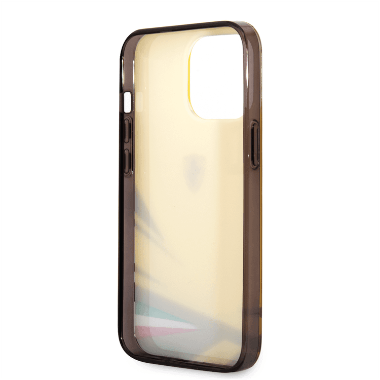 Ferrari PC/TPU Case with Double Layer Print iPhone 14 Pro Compatibility - Yellow