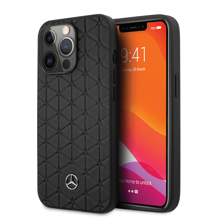 CG MOBILE Mercedes-Benz Genuine Leather Hard Case With Quilted