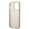 Guess PU Croco Case with Metal Camera Outline, Latest Design iPhone 14 Pro Compatibility - Silver