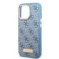 Guess Magsafe 4G PU Case With Metal Plate Logo - iPhone 14 Pro - Blue