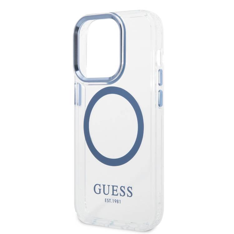 Funda Para Celular iPhone 14 Pro Rosa Guess Translucent Strap