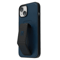 Levelo Morphix Gripstand PU Leather Case - iPhone 14 Plus - Blue