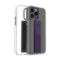 Levelo Graphia IMD Clear Case With Extra Grip - iPhone 14 Pro Max - Purple