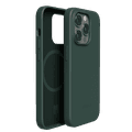 Levelo Iris Magsafe Compatibility Liquid Silicone Case iPhone 14 Pro Compatibility - Dark Green