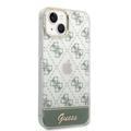 Guess IML Case With Electroplated 4G Pattern & Bottom Stripe Script Logo - Kaki