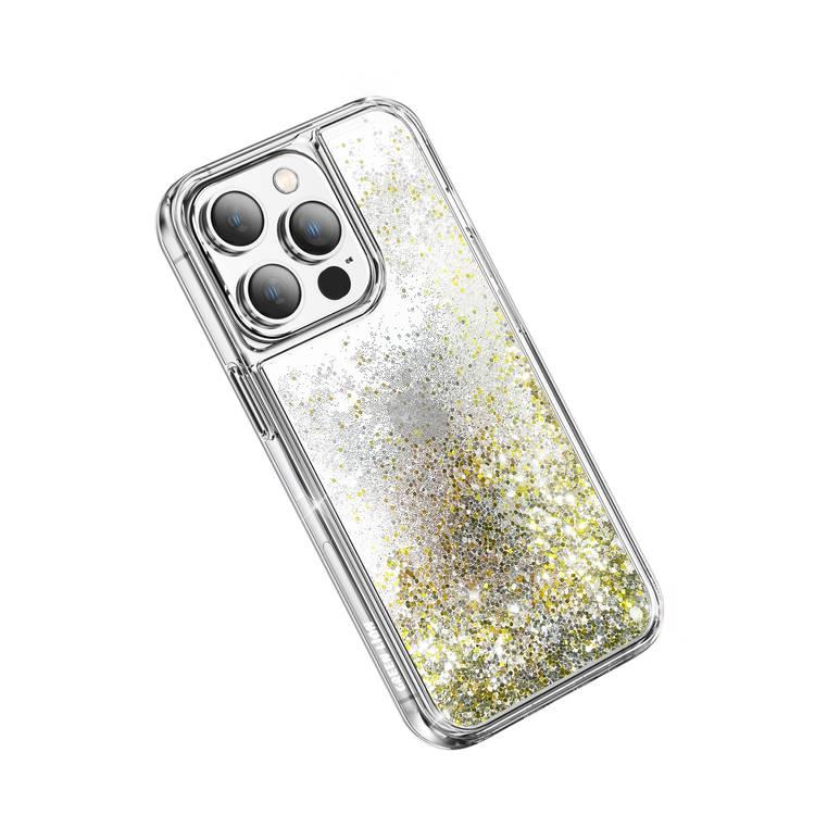 جراب Green Lion Glitter Resin ، مقاوم للصدمات ، متوافق مع iPhone 14 Plus - أخضر