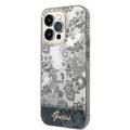 Guess PC/TPU IML Case With Double Layer Electroplated Camera Outline & Toile De Jouy - iPhone 14 Pro Max - Ochre