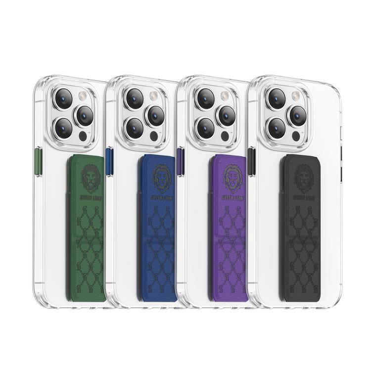 Green Lion Series 9 Clear Case Compatible with iPhone 14 Plus - Purple