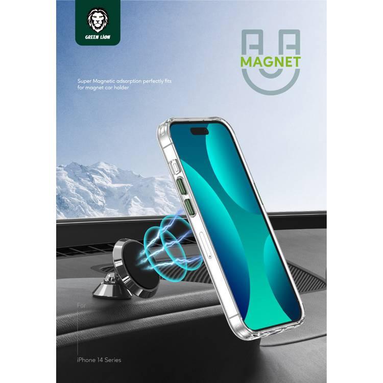 Green Lion Series 9 Clear Case Compatible with iPhone 14 Plus - Purple