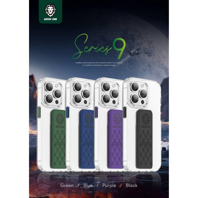 Green Lion Series 9 Clear Case Compatible with iPhone 14 Plus - Purple