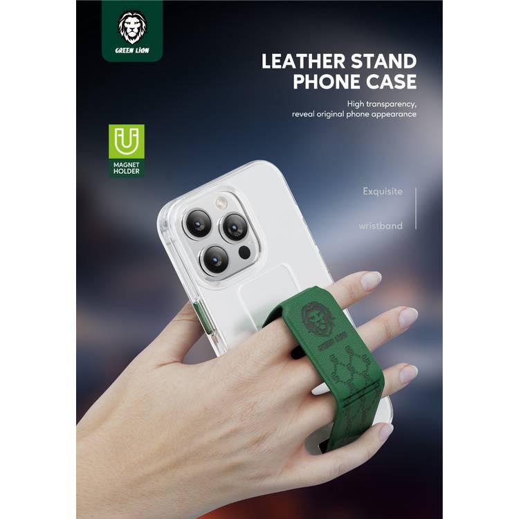 Green Lion Series 9 Clear Case Compatible with iPhone 14 Plus - Purple