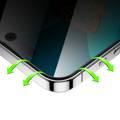 Green Lion 3D Silicone Privacy HD Glass Screen Protector - Black