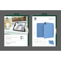 Green Lion Leather & TPU Folio iPad Case Compatible with iPad Pro 12.9" ( 2021 ) - Ice Blue