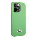 Lacoste Hard Case Iconic Petit Pique PU Woven Logo Estragon Compatible with iPhone 14 Pro - Green