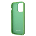 Lacoste Hard Case Iconic Petit Pique PU Woven Logo Estragon Compatible with iPhone 14 Pro - Green