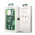 Lacoste Hard Case IML Double Layer & Dyed Bumper Lettrines Compatible with iPhone 14 Pro - Green