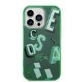 Lacoste Hard Case IML Double Layer & Dyed Bumper Lettrines Compatible with iPhone 14 Pro - Green