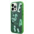 Lacoste Hard Case IML Double Layer & Dyed Bumper Lettrines Compatible with iPhone 14 Pro - Green