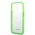 Lacoste Hard Case IML Double Layer & Dyed Bumper Lettrines Compatible with iPhone 14 Pro - Green