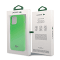 Lacoste Hard Case Liquid Silicone / Microfiber Glossy Printing Logo Compatible with iPhone 14 Pro - Green