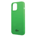 Lacoste Hard Case Liquid Silicone / Microfiber Glossy Printing Logo Compatible with iPhone 14 Pro - Green