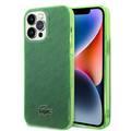 Lacoste Hard Case IML Double Layer & Dyed Bumper Signature Pattern - iPhone 14 Pro Max - Green