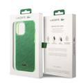 Lacoste Hard Case IML Double Layer & Dyed Bumper Signature Pattern - iPhone 14 Pro Max - Green