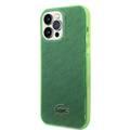 Lacoste Hard Case IML Double Layer & Dyed Bumper Signature Pattern - iPhone 14 Pro Max - Green